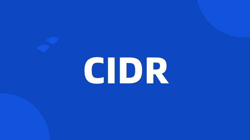 CIDR