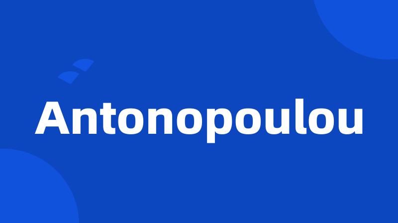 Antonopoulou