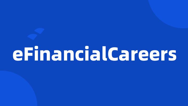 eFinancialCareers