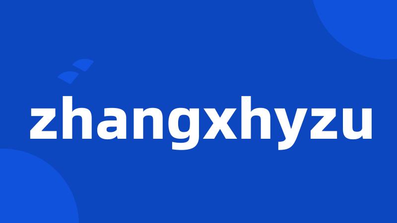 zhangxhyzu