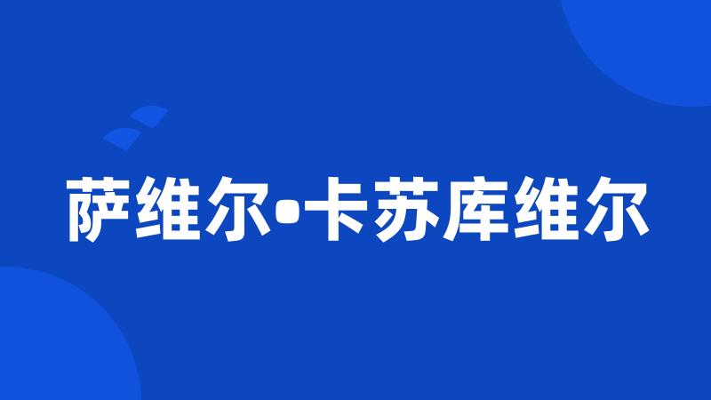 萨维尔•卡苏库维尔