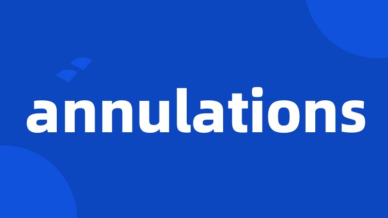 annulations