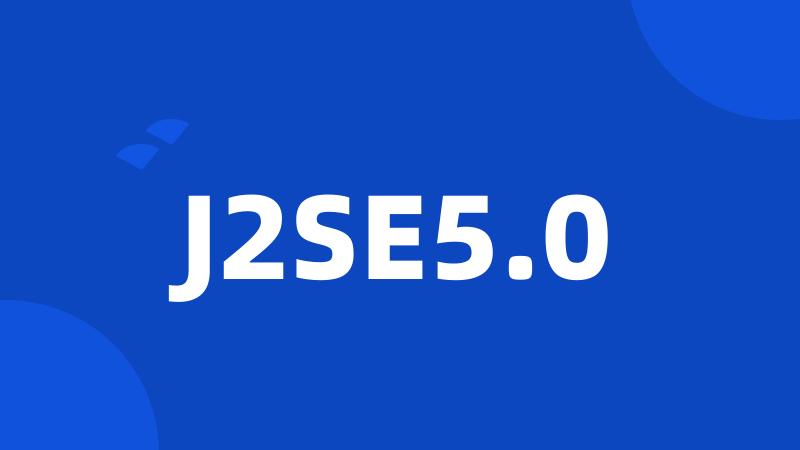 J2SE5.0