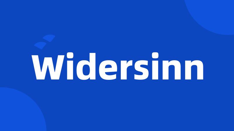 Widersinn