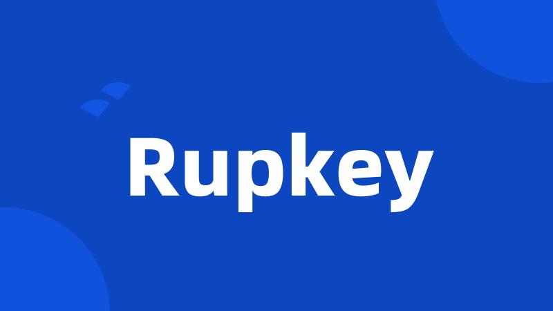 Rupkey