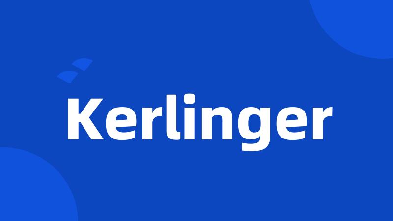 Kerlinger