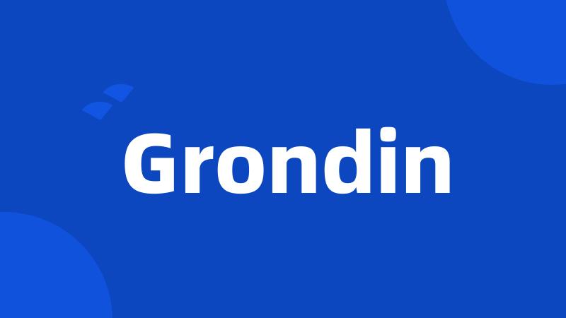 Grondin