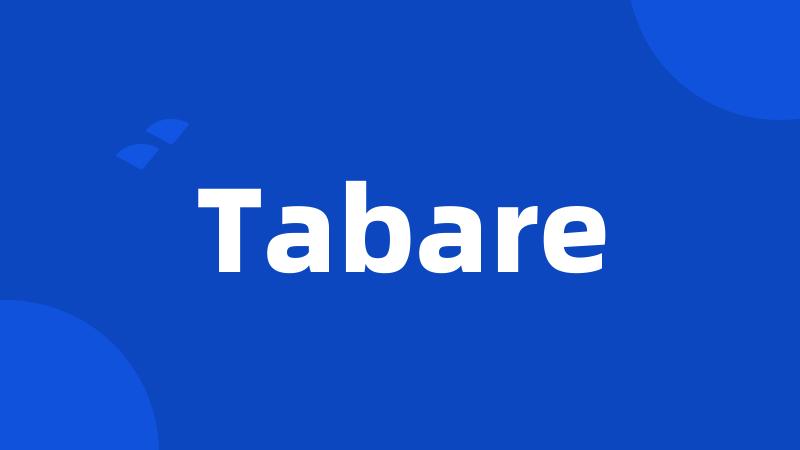 Tabare