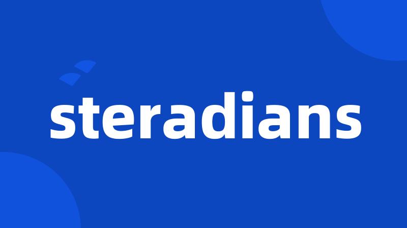 steradians