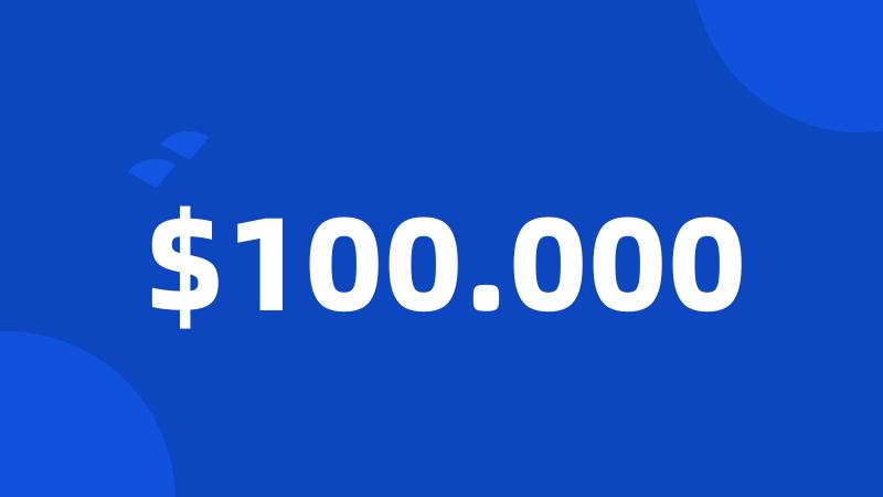 $100.000