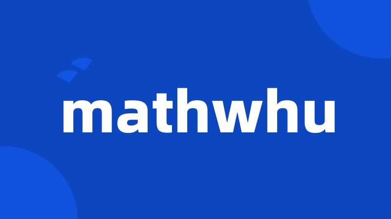 mathwhu