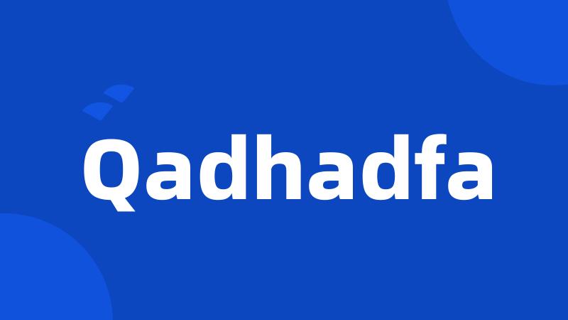 Qadhadfa