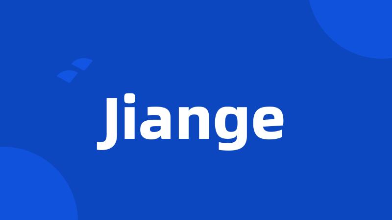 Jiange