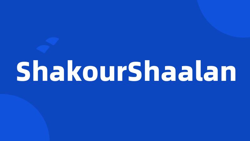 ShakourShaalan