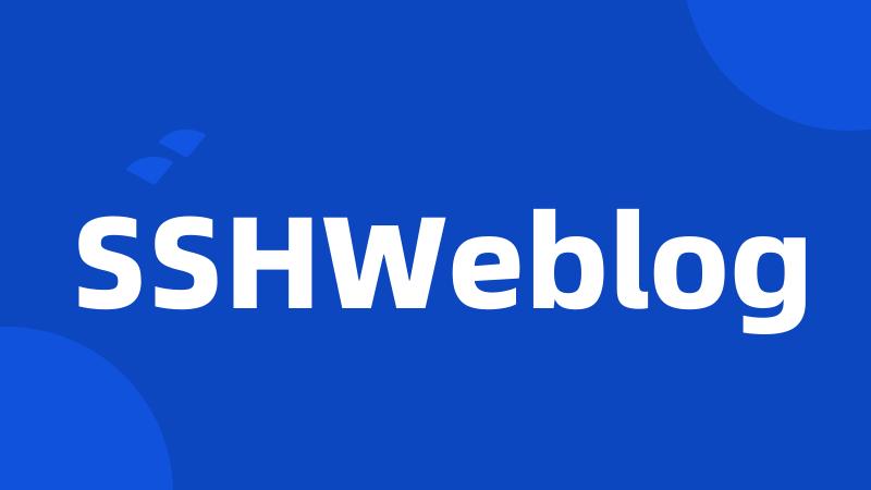 SSHWeblog