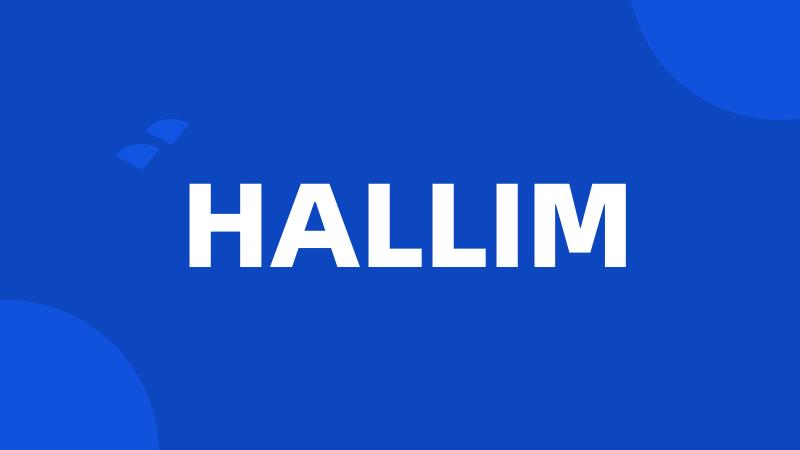 HALLIM