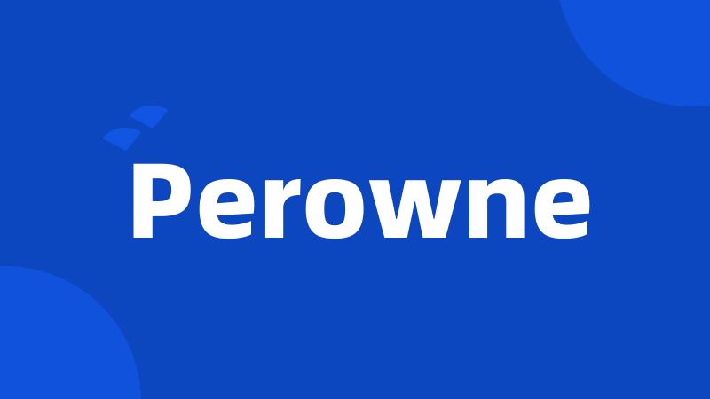 Perowne