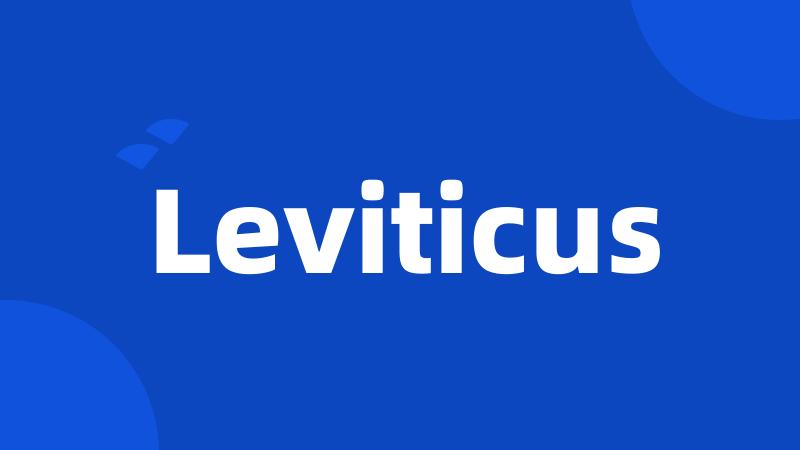 Leviticus