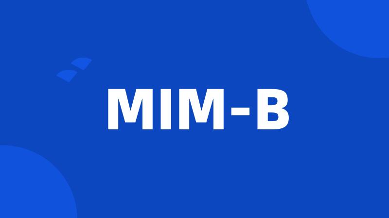 MIM-B