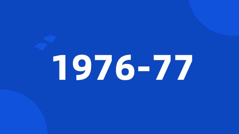 1976-77