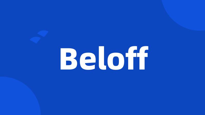 Beloff