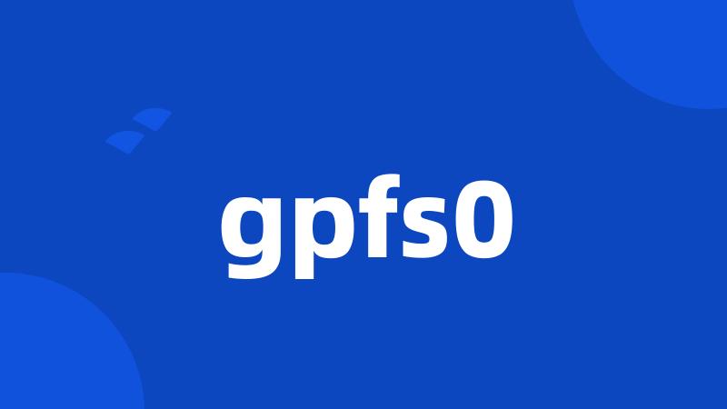 gpfs0