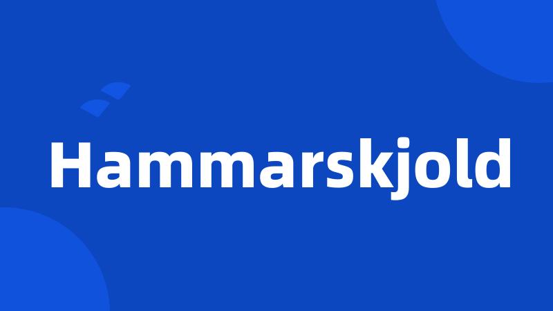 Hammarskjold