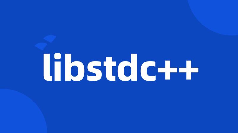 libstdc++