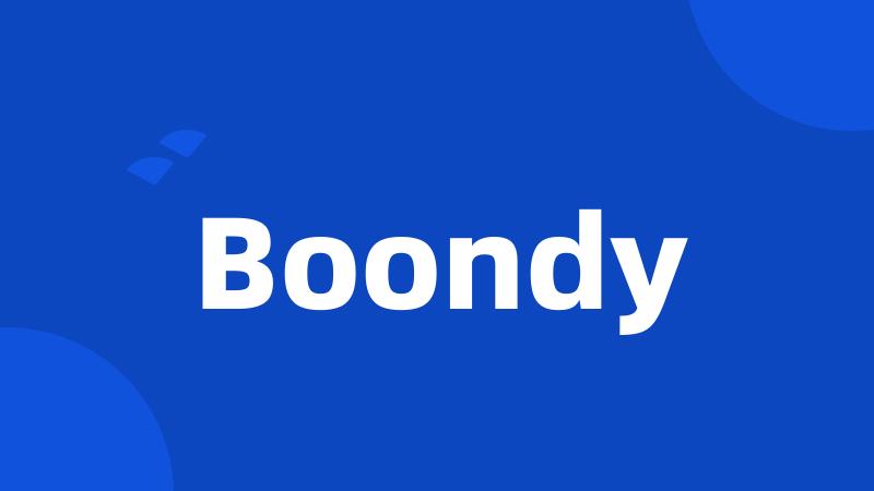 Boondy