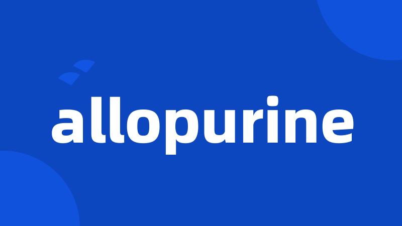 allopurine