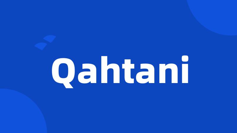 Qahtani