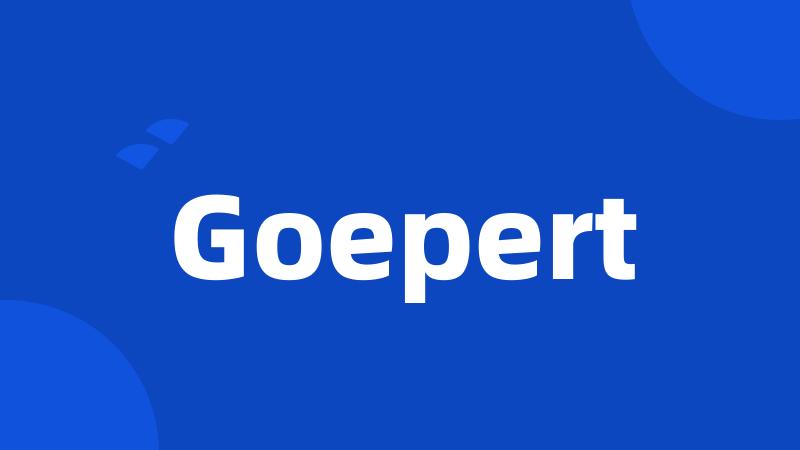 Goepert