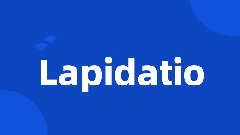 Lapidatio