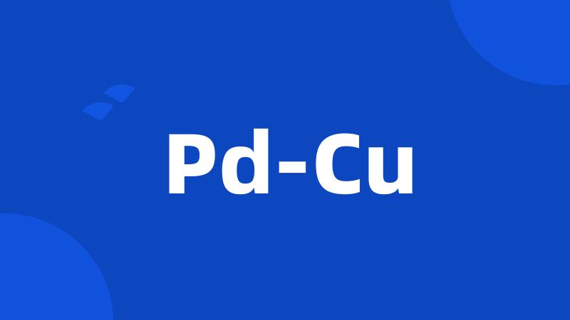 Pd-Cu