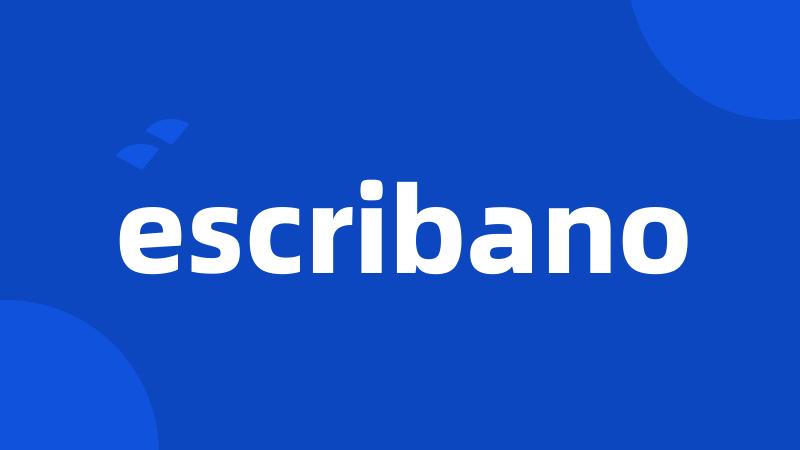 escribano