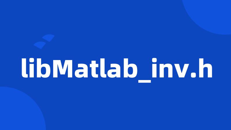 libMatlab_inv.h