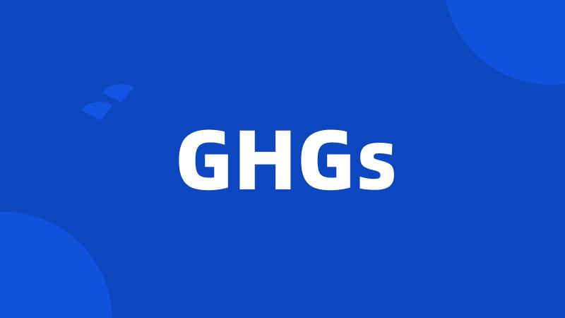 GHGs