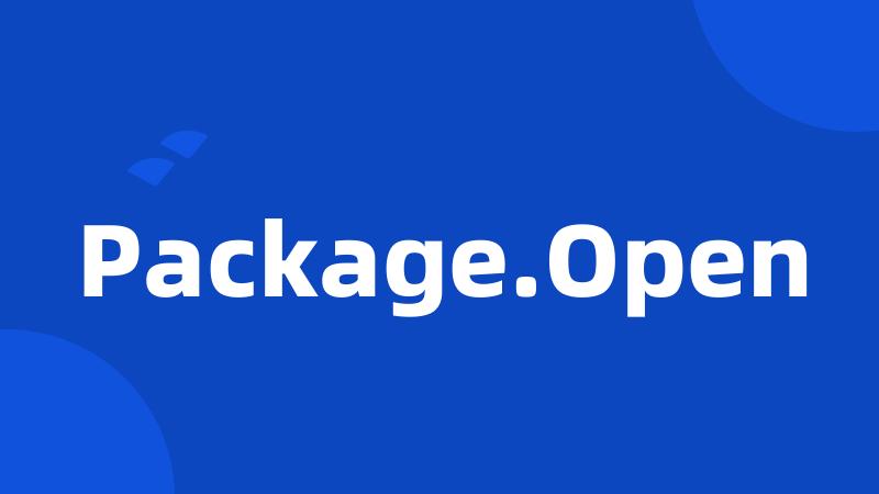 Package.Open