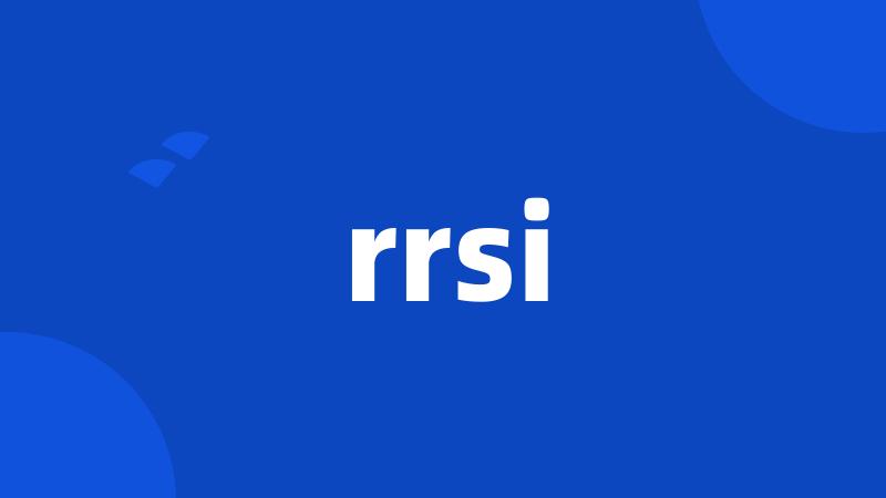 rrsi