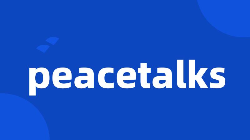 peacetalks