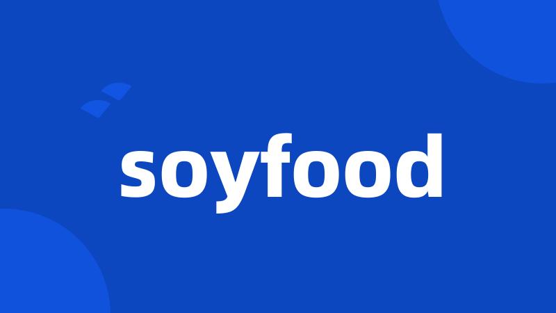 soyfood