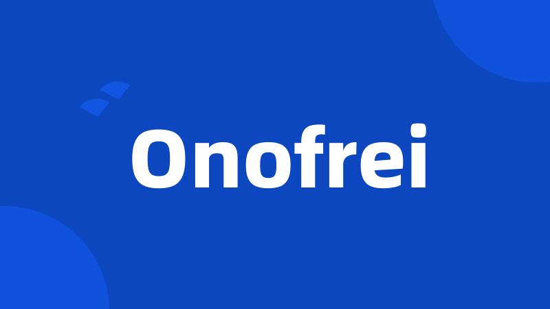 Onofrei