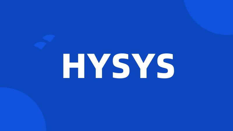 HYSYS