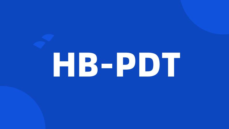 HB-PDT