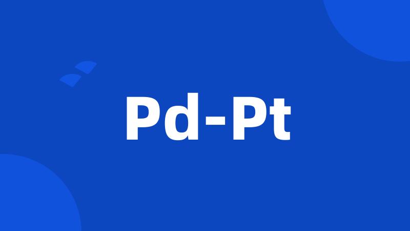 Pd-Pt