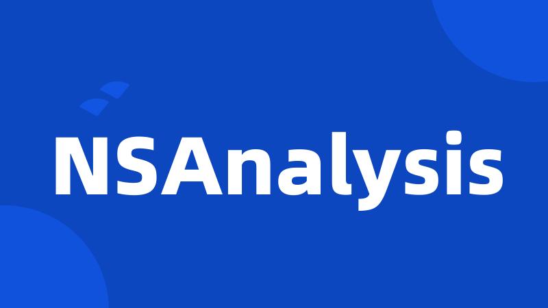 NSAnalysis