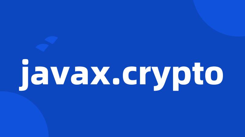 javax.crypto