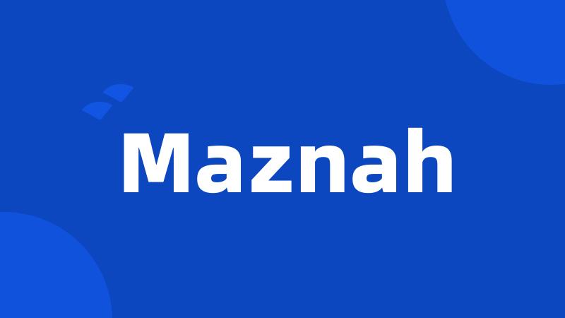 Maznah