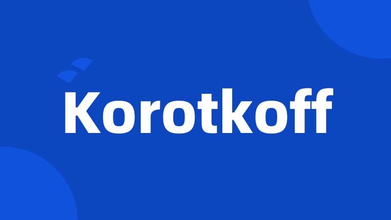 Korotkoff