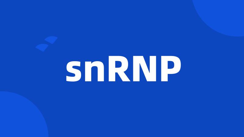 snRNP